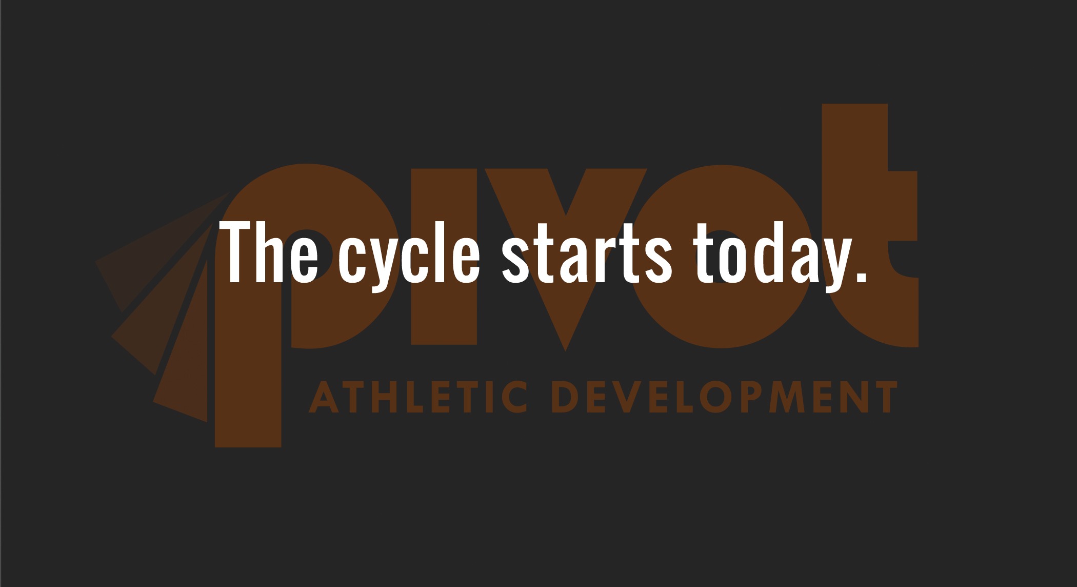 The cycle starts today.